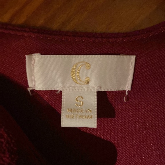 “C” women’s mini dress size small long sleeve sexy shoulders exposed - Picture 3 of 4